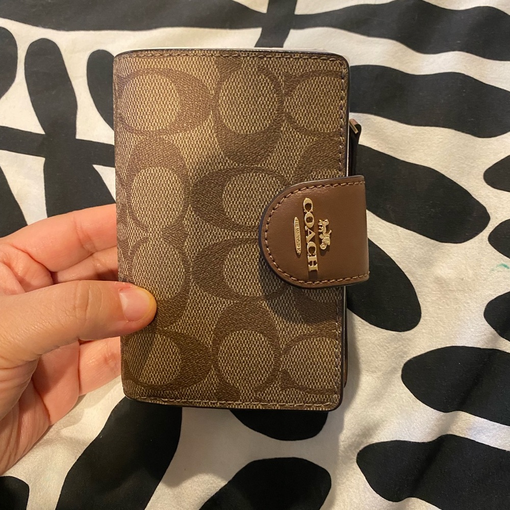 Coach Dark Brown Leather Wallet